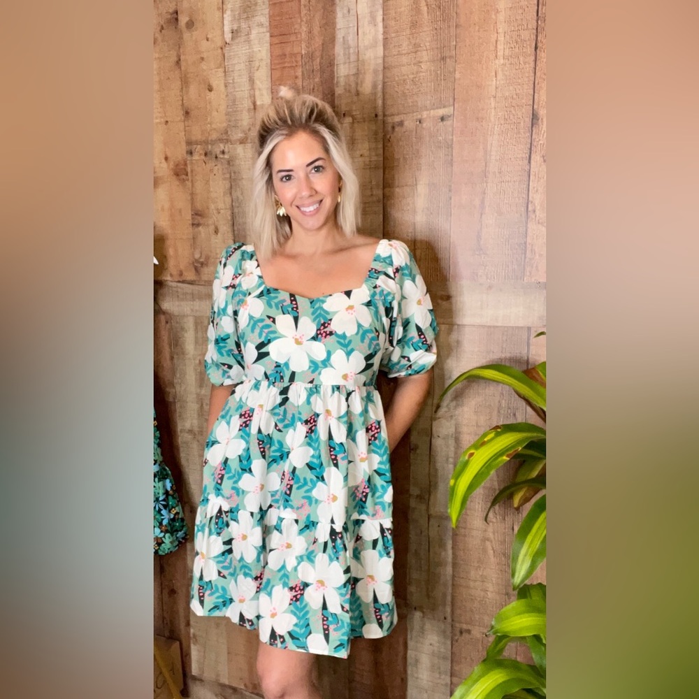 Jodifl Sweetheart Sage Dress